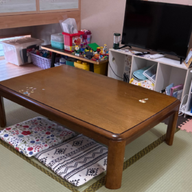 和室のおもちゃ収納オンライン片付け後